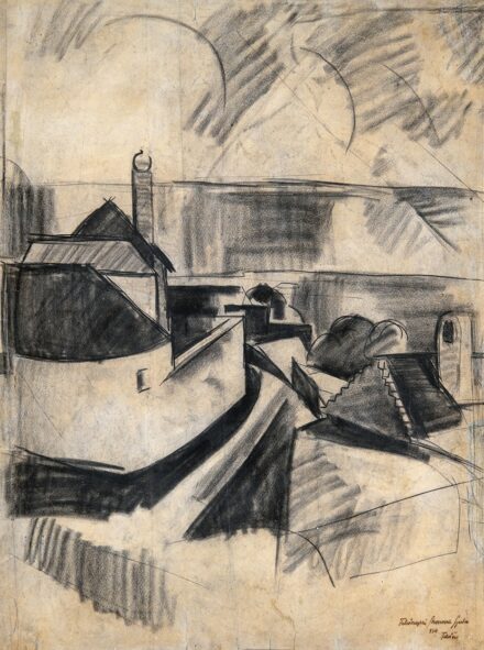 Marosán Gyula (1915-2003): Felsőörsi házak, 1934