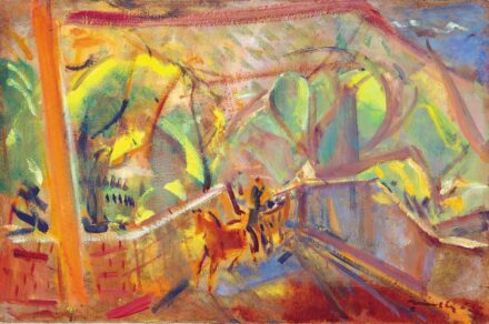 Márffy Ödön (1878-1959): Tájkép híddal