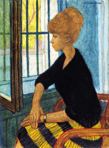 Czene Béla (1911-1999): Ablak előtt, 1967