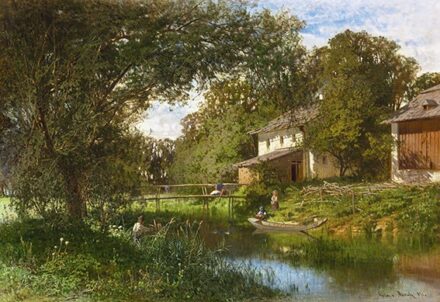 Mészöly Géza:  Folyópart gyerekekkel, 1871