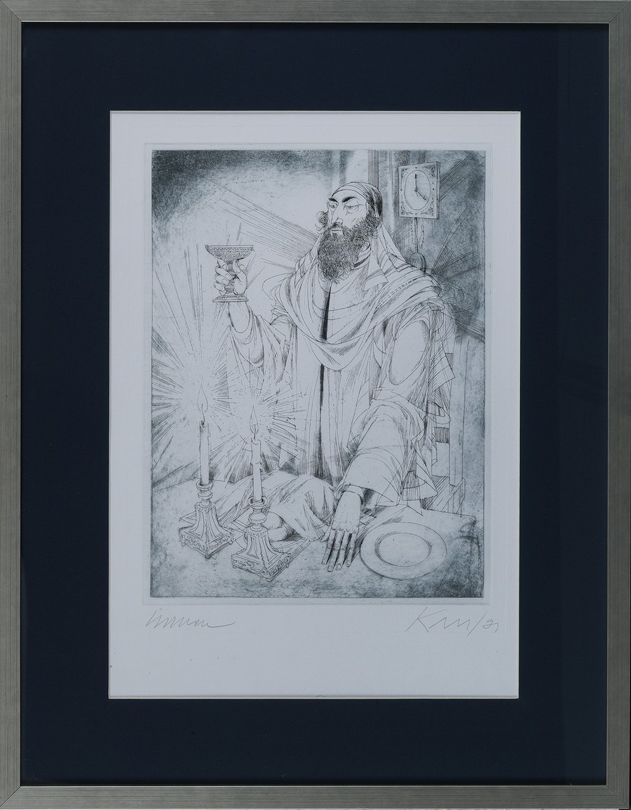 Kass János (1927 - 2010) : Lap a Zsidóünnepek mappából: Sábbát - Image 2