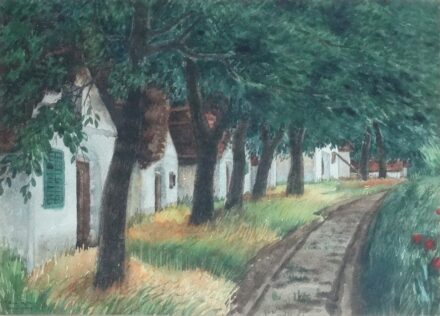 Muhoray Mihály (1898 -1969): Pince sor, 1950