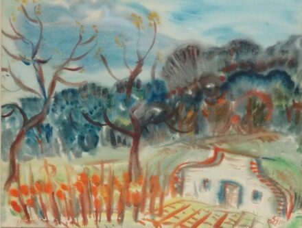 Szabó Vladimir (1905 - 1991): Borospince 1964.