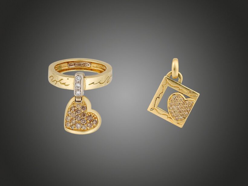 Briliáns gyűrű függő La Nouvelle Bague