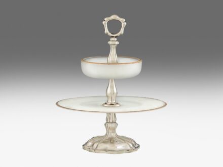 Biedermeier emeletes gyümölcsöstál