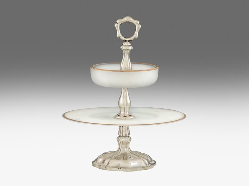Biedermeier emeletes gyümölcsöstál