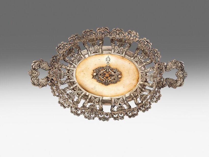 Biedermeier csemegéstálka
