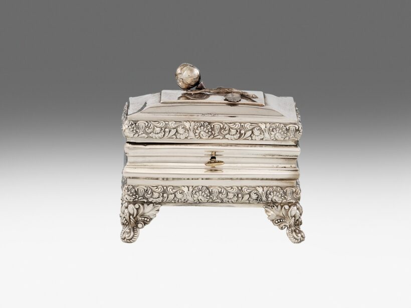 Biedermeier cukordoboz