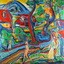 Kozma István (1937-): Nagybányai táj, malomárok