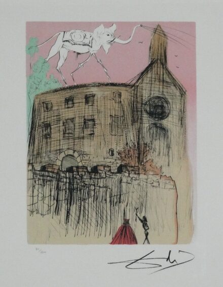 Salvador Dalí (1904-1989): Chateau Gala, 1988