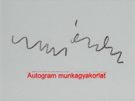 Brasnyó István (1986): Autogram munkagyakorlat