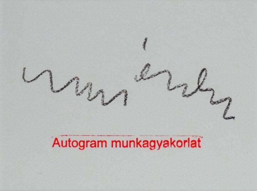 Brasnyó István (1986): Autogram munkagyakorlat