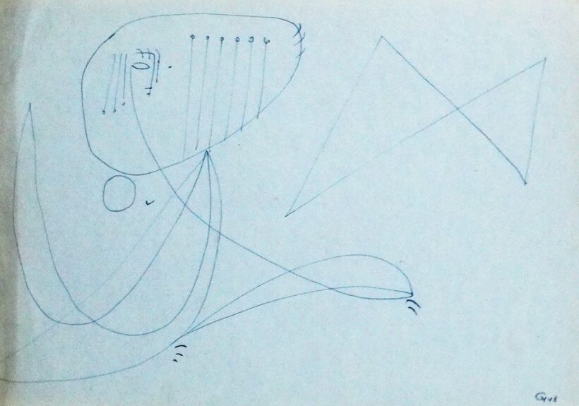 Gyarmathy Tihamér (1915 - 2005): Táncoló figura,  1948