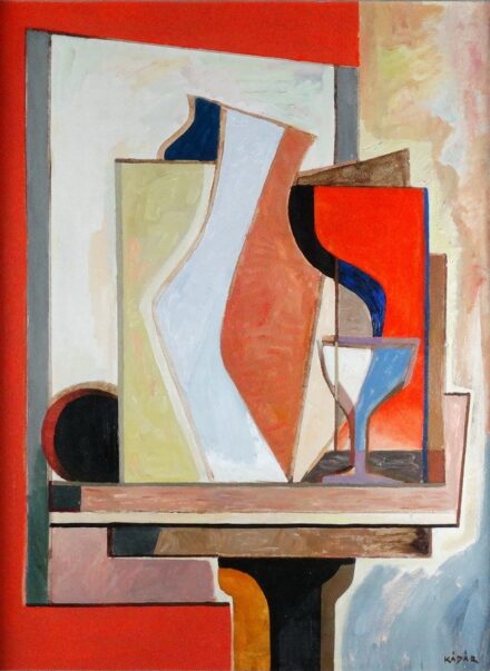 Kádár György (1912-2002): Poharas csendélet