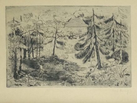 Láng Rudolf (1904-1991): Kertben