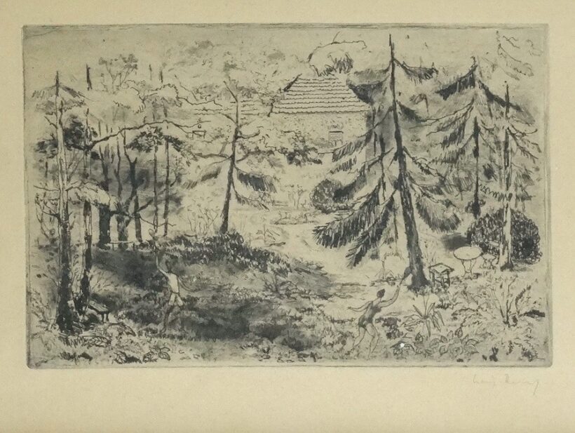 Láng Rudolf (1904-1991): Kertben