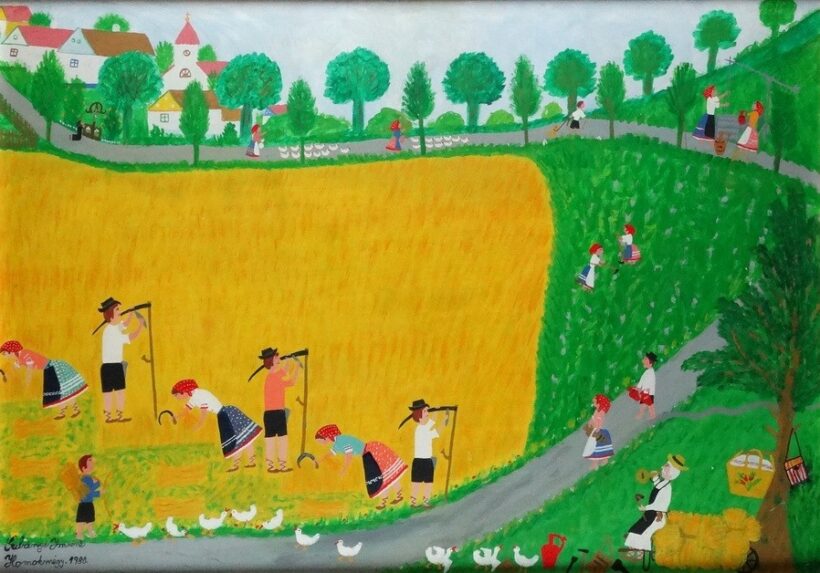 Gubányi Imréné, Homokmégyi aratás 1980