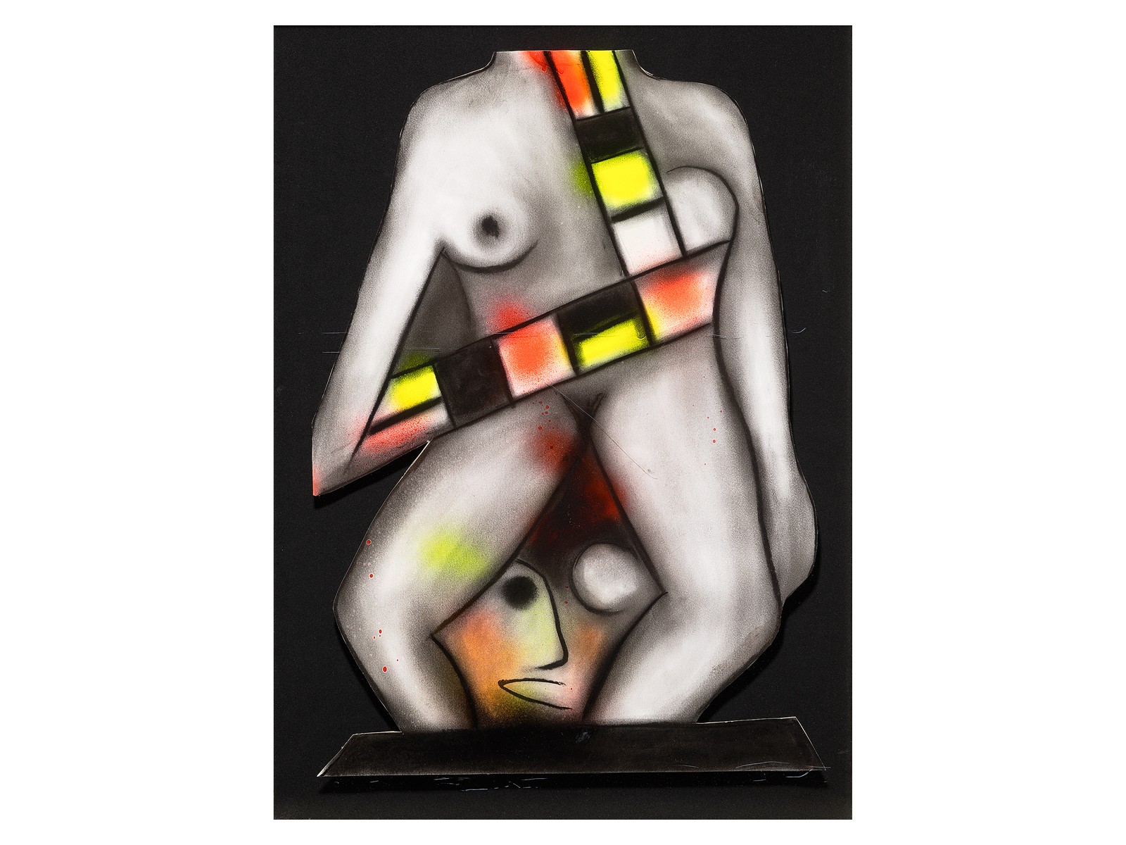 feLugossy László (Kecskemét, 1947): Színes szalag, 2002