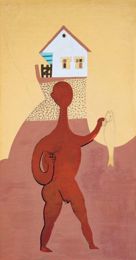 Korniss Dezső (1908-1984): Ház, alak, hal