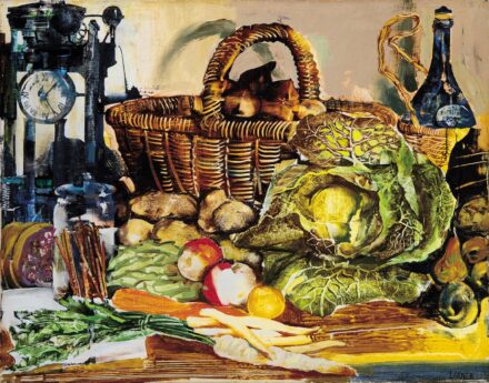 Lakner László: Konyhai csendélet, 1964