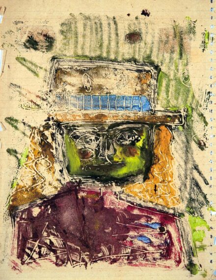 Kondor Béla (1931-1972): Kalapos nő