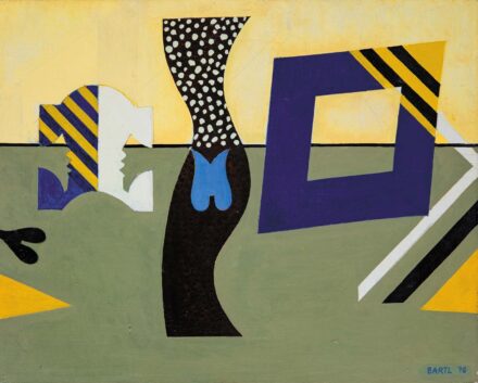 Bartl József (1932-2013): Kék rombusz, 1976