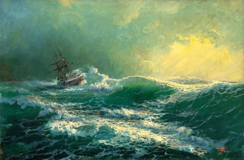Diyarbakirli Tahsin (1874-1937): Viharos tengerek, 1922