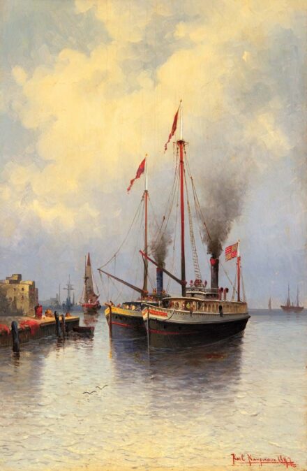 Kaufman, Karl (1843-1905): Kikötő, 1897