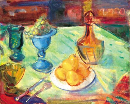 Márffy Ödön (1878-1959): Asztali csendélet gyümölcsökkel, 1930-as évek második fele