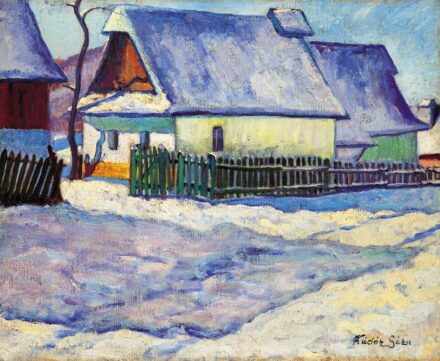 Kádár Géza (1878-1952): Veresvíz télen