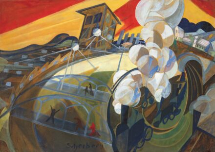 Scheiber Hugó (1873-1950): Világváros (Potsdamer Bahnhof), 1926 körül