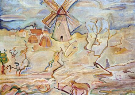 Tóth Menyhért (1904-1980): Tájkép malommal