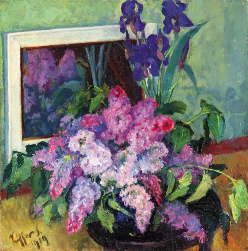 Ziffer Sándor (1880-1962): Orgonás csendélet, 1919