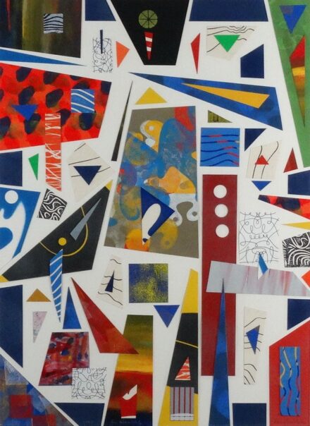 Neuhaus Ervin (1928 - 2012): Kollázsok, 1995