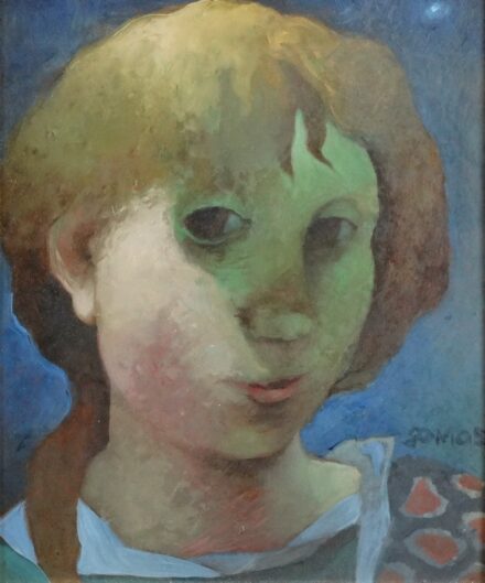 Somos Miklós (1933 - 2009): Kislányportré (Stella)