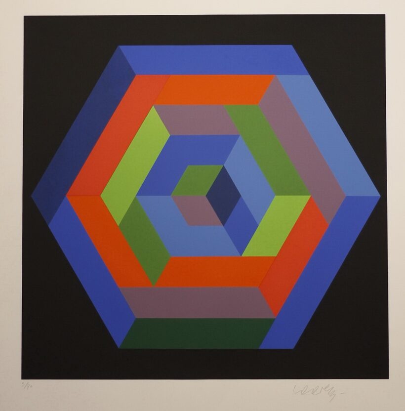 Vasarely, Victor (1906 - 1997): Rombusz forma