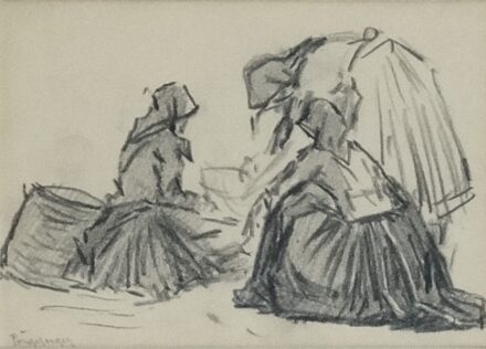 Pörge Gergely (1858-1930): Piaci jelenetek 1-3. 1918