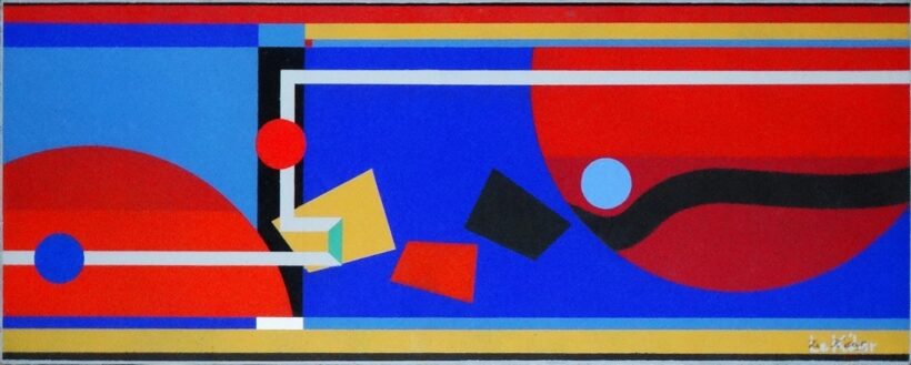 Kádár, Joseph (1936 - 2019): Horizontális kompozíció, 1996 - Kiáll.Xantus János Múzeum, Győr