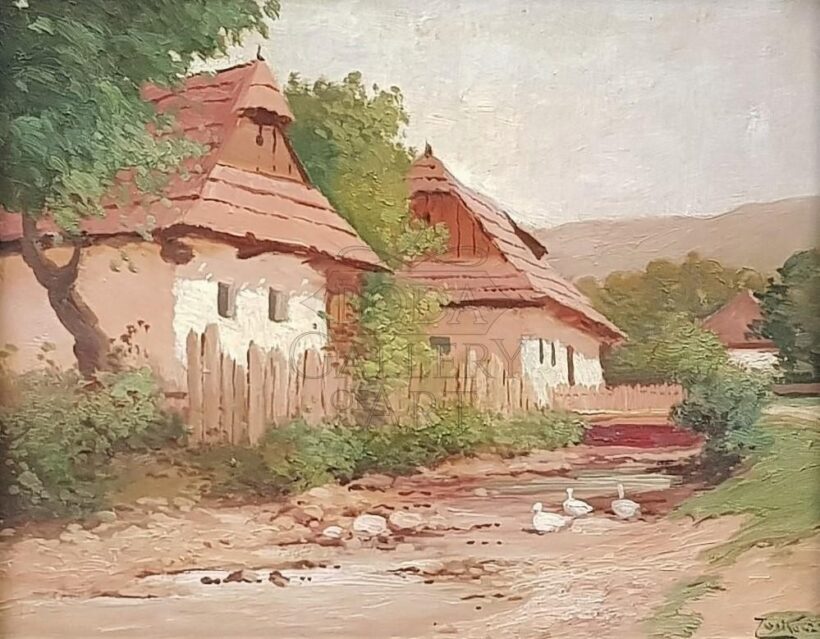 Zorkóczy Gyula (1873-1932): Falusi utca