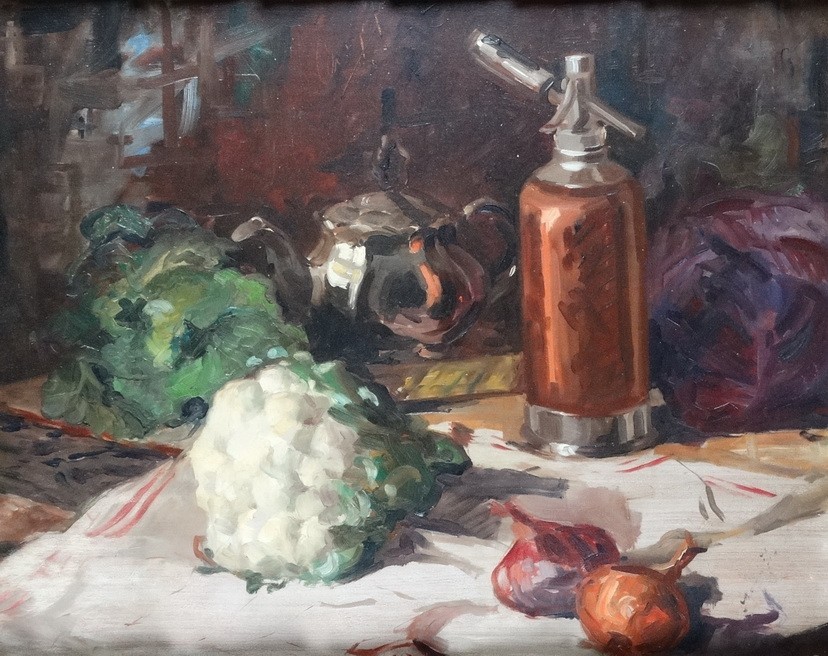 Ismeretlen alkotó: Csendélet szódásüveggel