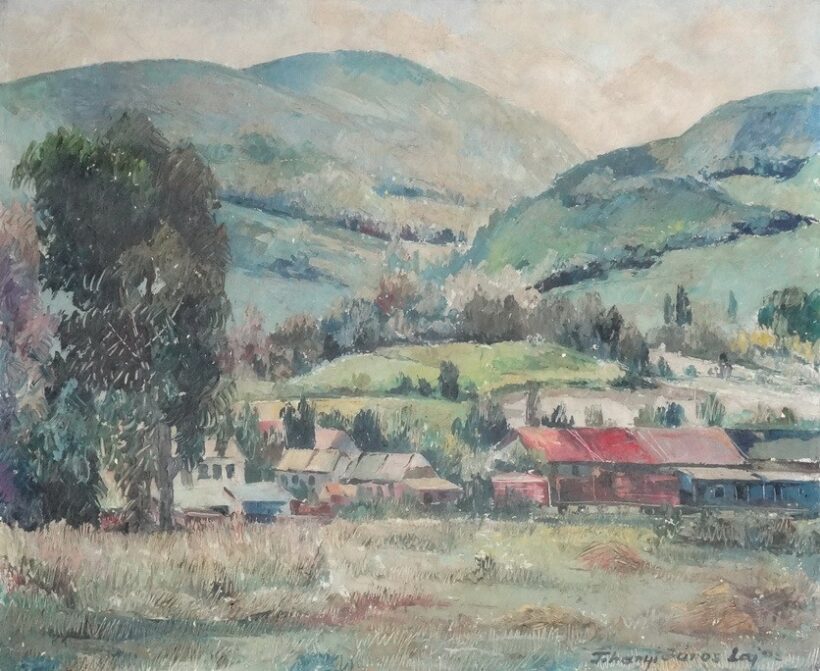 Tihanyi János Lajos (1892 - 1957): Falu a völgyben