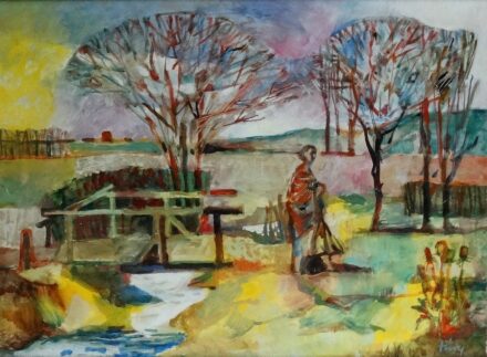 Túry Mária (1930-1992): Táj kis hiddal