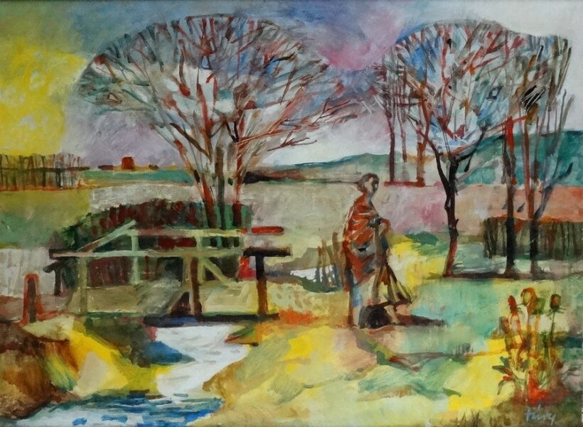Túry Mária (1930-1992): Táj kis hiddal