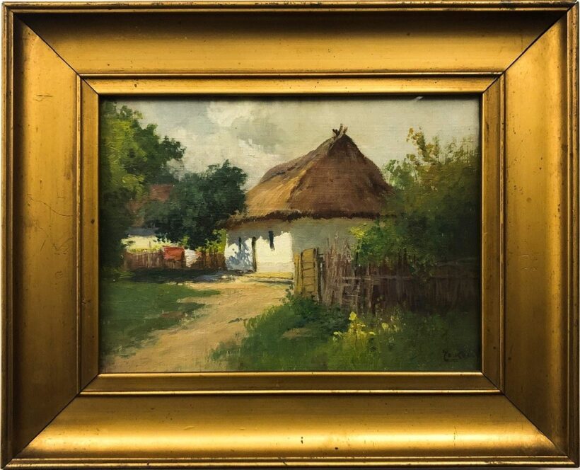 Zorkóczy Gyula (1873-1932): Nádfedeles ház - Image 2