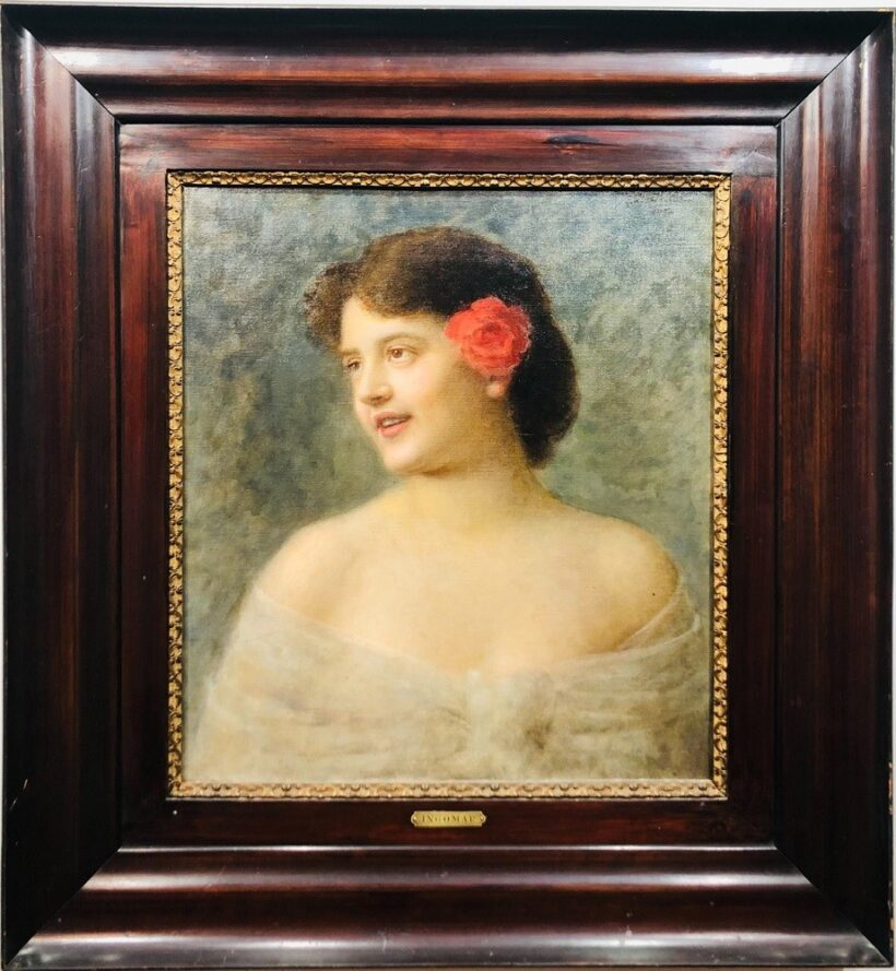 Ingomár Ferenc (1838-1924): Női portré - Image 2