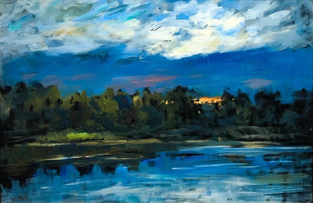 Walter Gábor (1963-2014): Folyópart