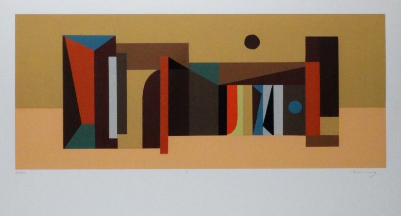 Barcsay Jenő (1900-1988) : Napsütés 1971.