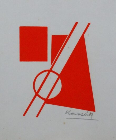 Kassák Lajos (1887 - 1967) : Piros kompozíció
