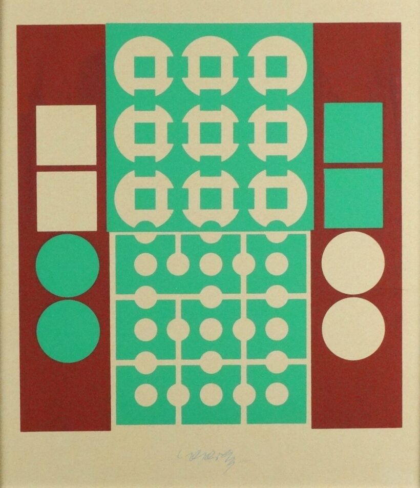Vasarely Victor (1908 - 1997) - Vasarely : Homage Bartók