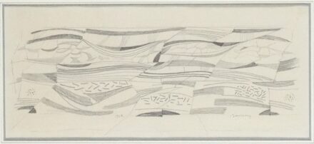 Barcsay Jenő (1900-1988) : Szentendrei dombok 1968.